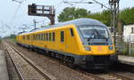 DB Netz mit 120 160-7 und dem Fahrwegmesszug und dem Steuerwagen 721 101 am Ende des Zuges am 02.08.17 Bf.