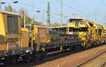 Schutzwagen der Schnellumbaumschine SUIM 315 der DB Bahnbau Gruppe mit der Nr.