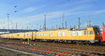 WFL 155 159-7 nahm am 29.11.17 den DB Netz Schienenprüfexpress 719 001 (99 80 9429 001-7 D-DB) an den Haken um den Zug ab Bf.