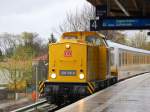 DB Netz AG Messzug seit Tagen auf dem gesammten Berliner S-Bahn Netz unterwegs mit dem Schienenpr�fzug 1 hier gezogen von 203 310-8 (92 80 1203 310-8 D-DB, LEW Bj.1971) am Ende des Zuges befindet sich