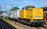 DB Netz mit der 203 307-4 und Unkraut-Spritzzug der Fa. SPIESS-URANIA CHEMICALS GMBH aus ZWICKAU am 17.07.17 Bf. Berlin-Lichtenberg.