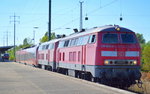 Schon viele Jahre im Bereich Berlin/Brandenburg im Notfalldienst bereit wenn ICE oder andere Triebzüge/Loks den Geist aufgeben, die Doppeltraktion 218 834-0 + 218 832-4 holt den Schad-Triebzug