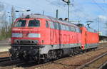 Lokzug, 101 063-6 mit 218 834-0 am haken am 22.03.17 Bf.