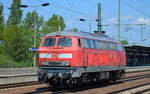 DB Fahrwegdienste mit der 218 139-4 am 15.05.17 Bf. Flughafen Berlin-Schönefeld.