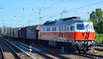 232 045-5 mit einem gemischten Güterzug am 07.08.16 Berlin Grünau Richtung Schönefeld.