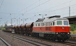232 105-7 mit einem kurzen gemischten Güterzug am 27.07.16 Bf.