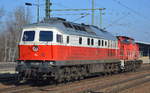 232 294-9 mit der 298 328-6 am Haken am 14.02.17 Durchfahrt Bf.