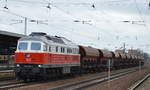 232 512-4 mit einigen Schüttgutwagen Richtung Industrieübergabe Nordost in Berlin am 20.03.17 Bf.