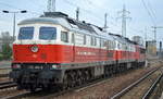 Lokzug, an der der 155 211-6 hingen 232 092-7 + 232 484-6 am 29.03.17 Bf.