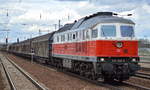 232 658-5 mit einem Ganzzug Schiebewandwagen am 11.04.17 Bf.