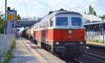 232 294-9 mit einem Knickkesselwagenzug (Kreideschlamm) am 22.05.17 Bf.