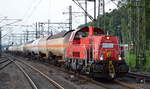 261 038-4 mit gemischtem Güterzug bei einer Übergabefahrt am 20.06.17 Bf.