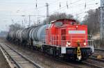 298 327-8 mit einem diesmal etwas längeren Übergabezug am 19.02.16 Berlin-Hohenschönhausen.