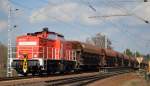 298 322-9 mit Schotterzug am 08.03.16 Berlin-Wuhlheide.