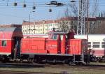 363 201-5 beim Rangieren im Bhf.