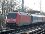 EC 178 nach Szczecin Glowny Richtung Bernau mit 101 084-2, 17.01.11 Berlin-Karow.