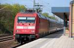 EC 175 mit 101 064-4  nach Budapest am 01.05.13 Richtung Berlin Hbf.