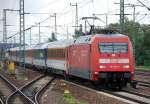 EC 176 mit 101 021-4 Richtung Bhf.