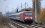 EC 379 mit 101 119-6 am 15.11.13 Berlin-Karow.