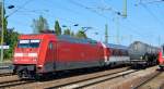 EC mit 101 069-3 als Umleitungszug am 03.09.14 Durchfahrt Bhf.