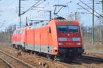 Lokzug, 101 063-6 mit 218 834-0 am haken am 22.03.17 Bf.