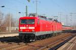 Die sieht jetzt wieder wie fabrikneu aus, anscheinend frisch �berholt 112 119 gezogen von 143 225-1 am 26.01.12 Bhf.