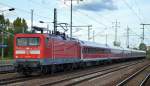 112 119 fährt mit dem IRE Berlin-Hamburg (lle) zur Bereitstellung am 25.09.15 Bhf.