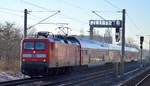 RE3 nach Schwedt(Oder) mit 112 112 am 17.01.17 Berlin-Pankow.