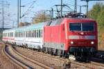 EC 249 mit 120 106-0 am 17.10.12 Bhf.