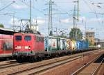 140 401-1 mit Containerzug, 19.07.11 Bhf.