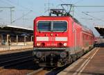143 058-6 f�hrt mit dem RB22 Richtung Griebnitzsee bei Potsdam, 26.01.12 Bhf.