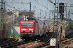 143 589-0 mit Regiodoppelstockzug nach Beendigung der Tour aus Richtung Berlin Hbf.