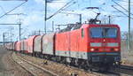 143 019-8 mit gemischtem Güterzug am 15.03.17 Bf.