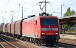 145 017-0 mit Coiltransportzug am 17.09.12 Bhf.