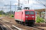 145 027-9 war am Rande des BHf.