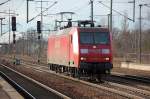 145 071-7 bei der Durchfahrt am 17.12.13 Bhf.