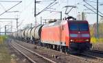 145 007-1 mit gemischtem Güterzug am 28.10.15 Bhf.