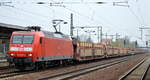 145 039-4 mit PKW-Transportzug (leer) am 04.04.17 Bf.