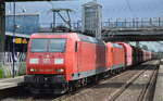Doppeltraktion 145 033-7 + 185 164-1 mnit Erzzug (leer) Richtung Rostock am 23.06.17 Bf.