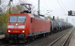 145 035-2 mit Kesselwagenzug am 09.11.17 BF.