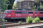 151 109-6 + 151 098-1 Doppeltraktion mit Erzzug (Ganzzug offener Sch�ttgutwagen) Richtung Berlin-Wedding, 15.09.10 Gbf.