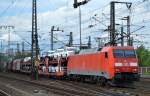 152 081-6 mit gemischtem Güterzug am 09.05.14 Durchfahrt Bhf.
