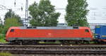 152 058-4 am 25.07.17 mit KLV-Zug (LKW WALTER Trailer) am 25.07.17 Berlin-Springpfuhl.