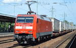 152 034-5 mit KLV-ZUg (DB SCHENKER Trailer) am 30.07.17 BF.