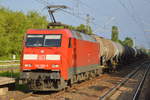 152 086-5 mit Kesselwagenzug (leer) Richtung Stendell am 15.06.17 Berlin-Hohenschönhausen.