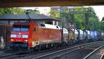 152 092-3 mit Containerzug bei dr Ausfahrt Hamburger hafen am 19.06.17 Bf.
