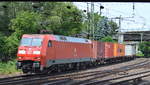 152 073-3 verlässt mit Containerzug den Hamburger Hafen am 20.06.17 Bf.