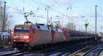 Doppeltraktion 152 109-5 + 192 097-2 mit Erzzug Richtung Eisenhüttenstadt am 05.02.18 Berlin-Hirschgarten.