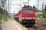 155 249-6 f�hrt zum Personalwechsel kurz im Bhf.