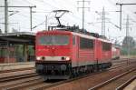 Kleiner Lokzug mit 155 270-2 und 155 081-3 am Haken, 17.08.11 Bhf.